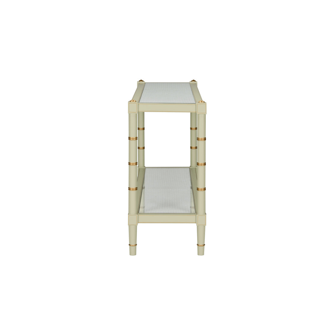 Chelsea House Conner Cane Console - Green