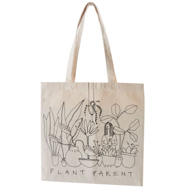 Design Shop Off-White AD Tote Bag Plant Parent, 0.25" X 15", Set of 5.