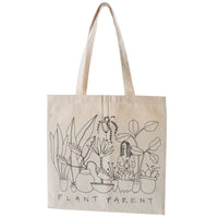 Design Shop Off-White AD Tote Bag Plant Parent, 0.25" X 15", Set of 5.