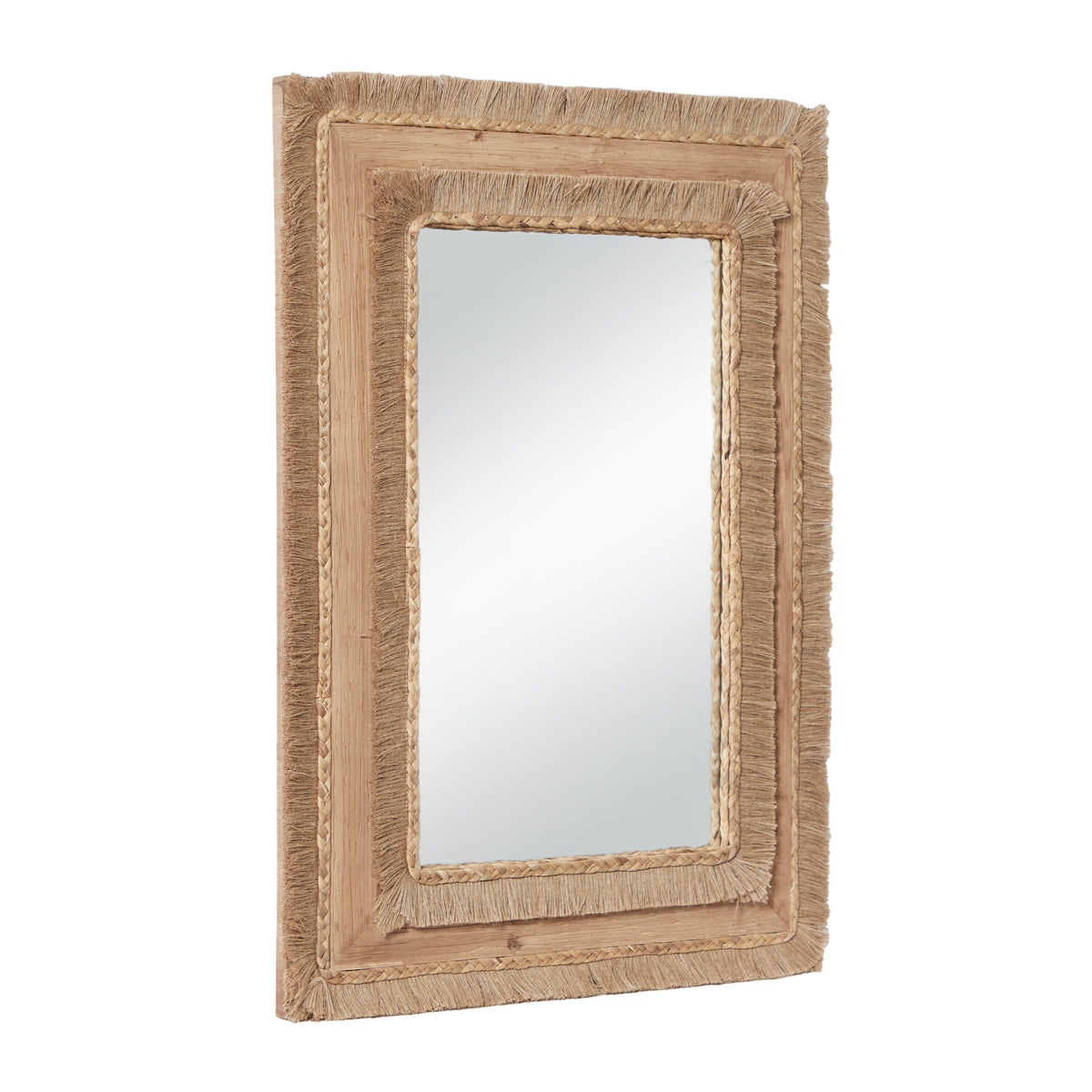 Wood Rectangular Wall Mirror