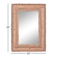 Wood Rectangular Wall Mirror