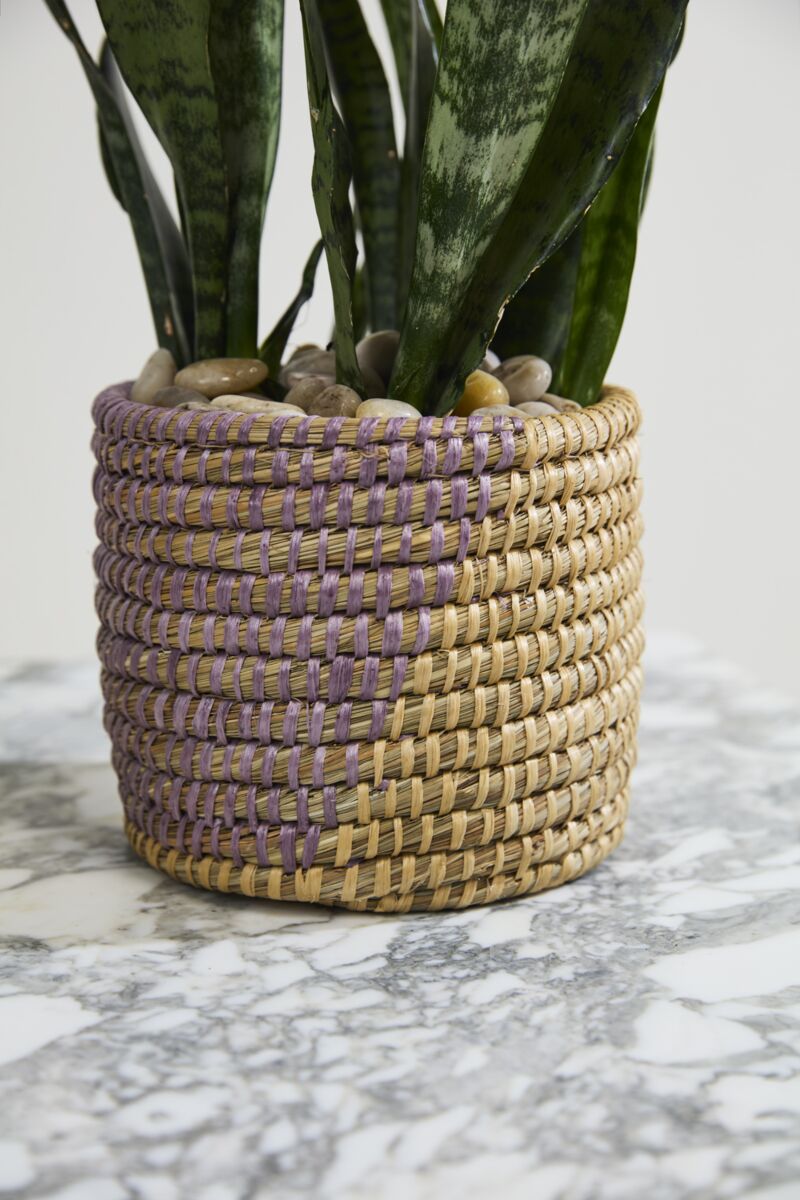 Design Shop Light-Purple Zouk Basket - Set of 2, 5.5" X 5".