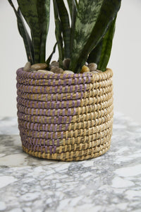 Design Shop Light-Purple Zouk Basket - Set of 2, 5.5" X 5".