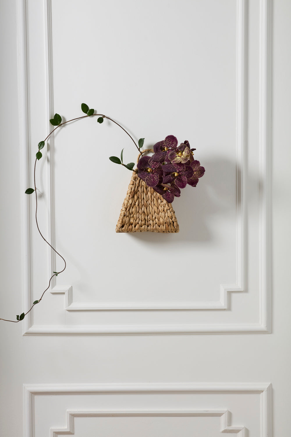 Design Shop Woven Wall Basket 7.5"x 3.5"x 10"