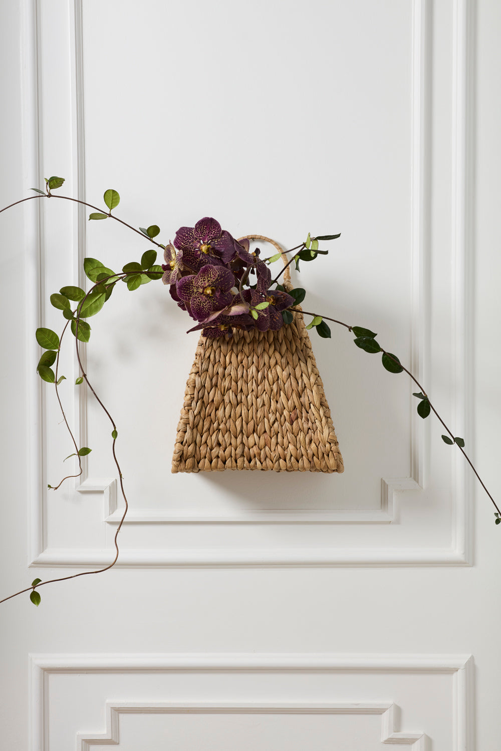 Design Shop Woven Wall Basket 11.25"x 5.5"x 16"