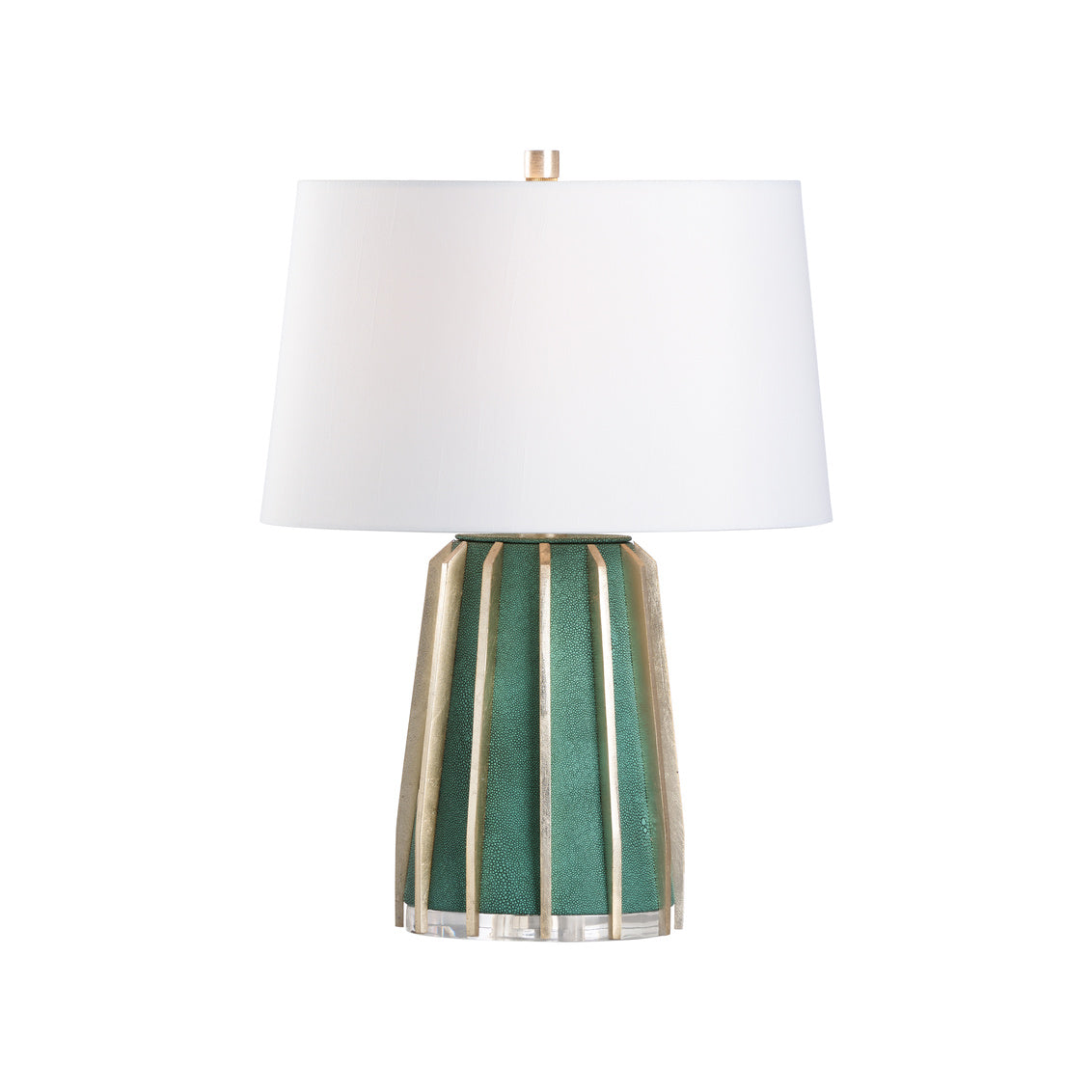 Chelsea House Shagreen Lamp - Green