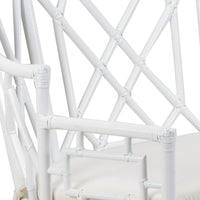 Wildwood Wild Palm Settee - White