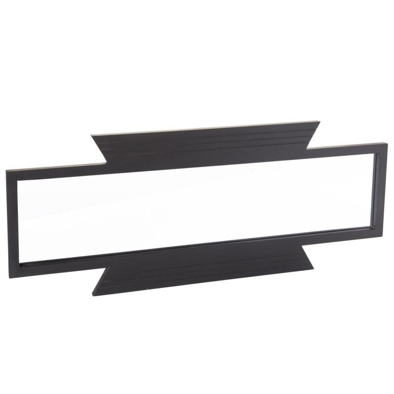 Design Shop Black Ebro Mirror, 40" X 16".