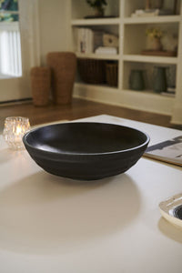 Design Shop Black Siwa Bowl, 13.75" X 4.25".