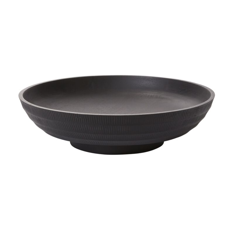 Design Shop Black Siwa Bowl, 17.5" X 4.5".