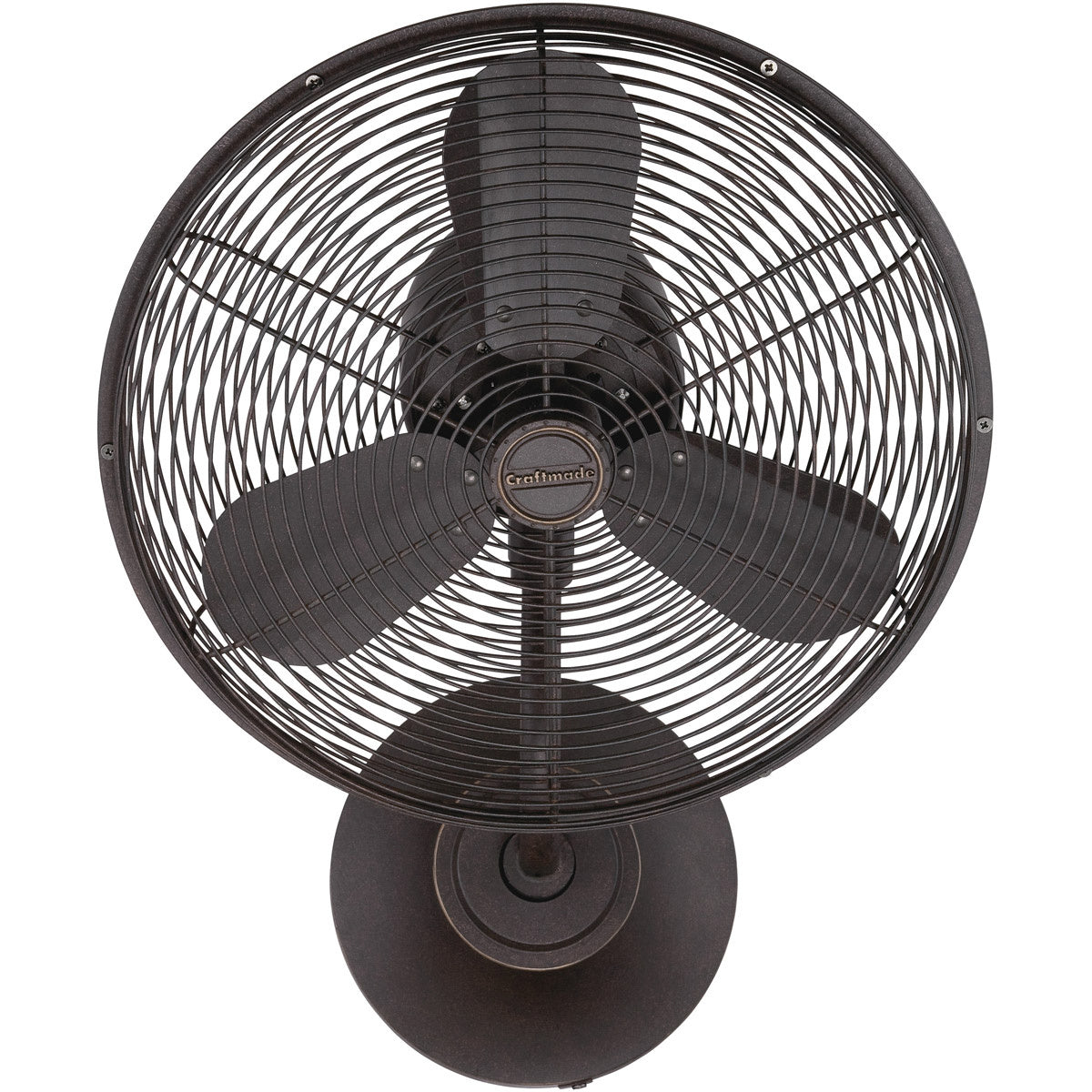 Wall Mount Fan from the Bellows I Hard-wired Indoor/Outdoor collection in Aged Bronze Textured finish by Craftmade