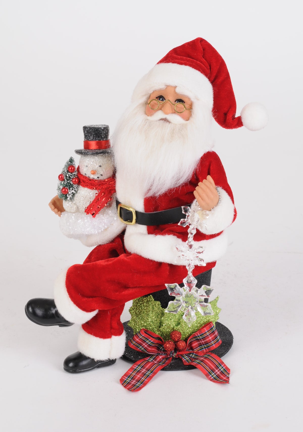 Karen Didion Top Hat Santa