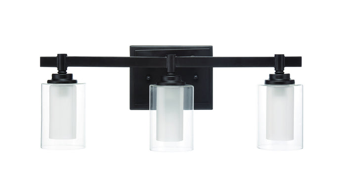 Craftmade Three Light Vanity from the Celeste collection in Espresso finish