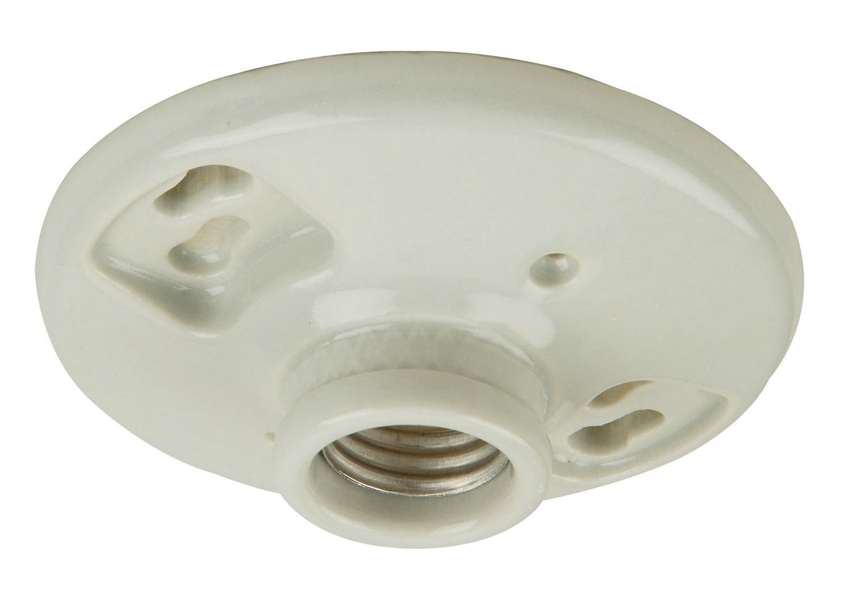 Craftmade One Light Socket Lamp Holder from the Keyless Fixtures and Access. collection in Porcelain finish
