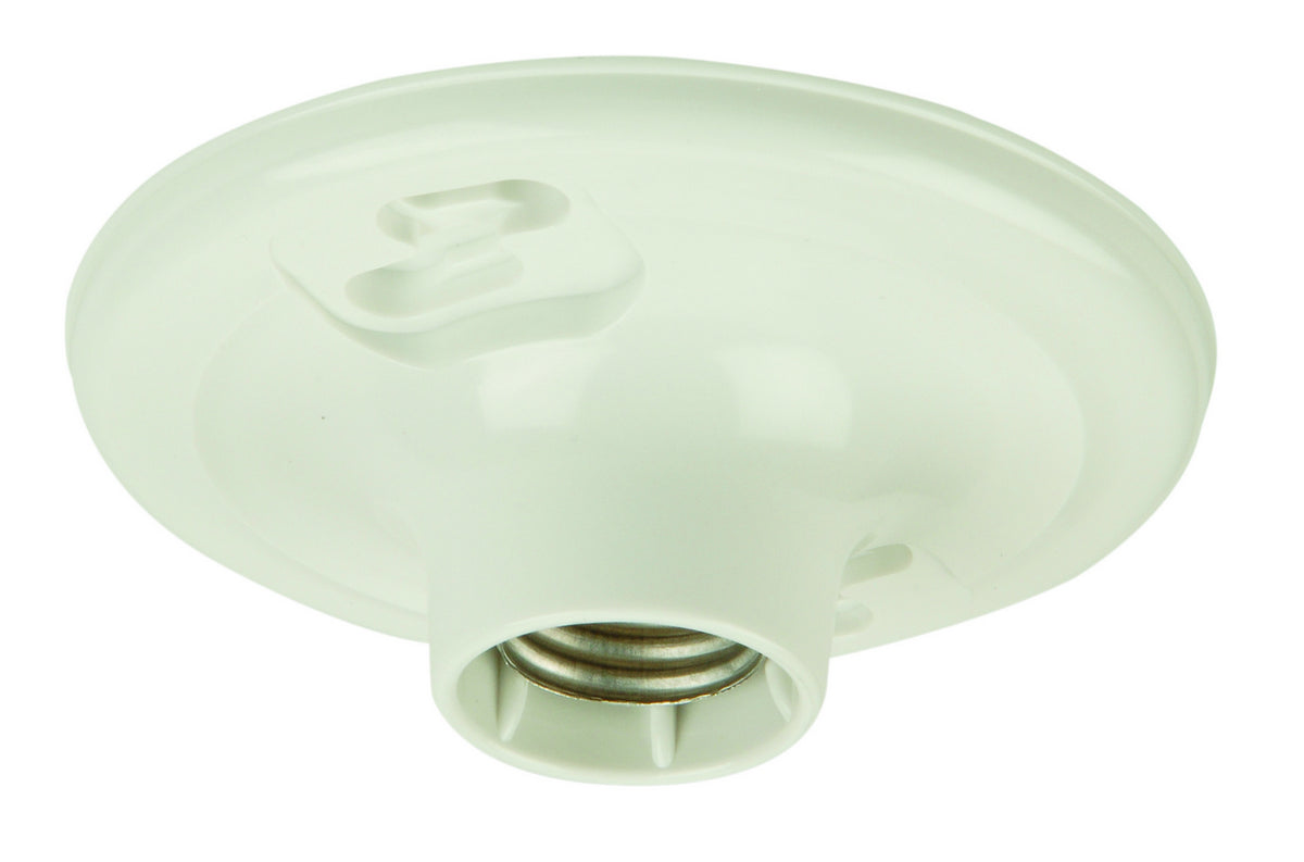 Craftmade One Light Socket Lamp Holder from the Keyless Fixtures and Access. collection in White finish