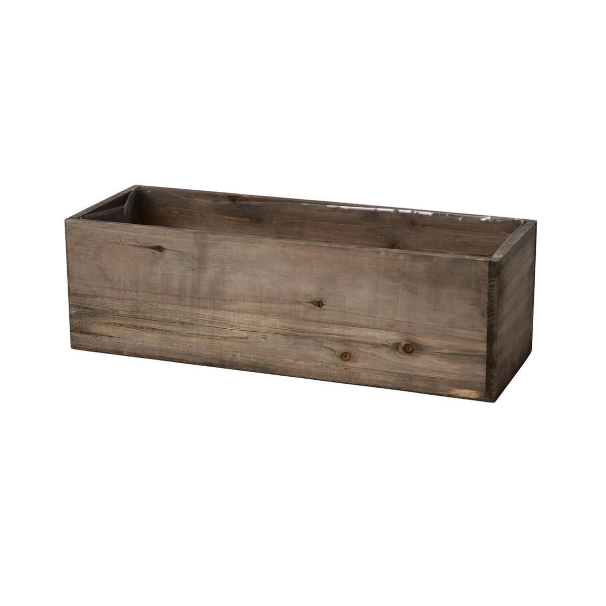 Design Shop Natural Woodland Planter, 12" X 4".