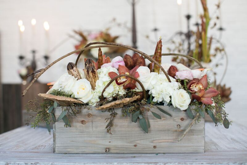 Design Shop Natural Woodland Planter, 12" X 4".