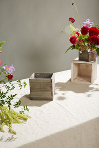 Design Shop Natural Woodland Planter Box, 6" X 6".