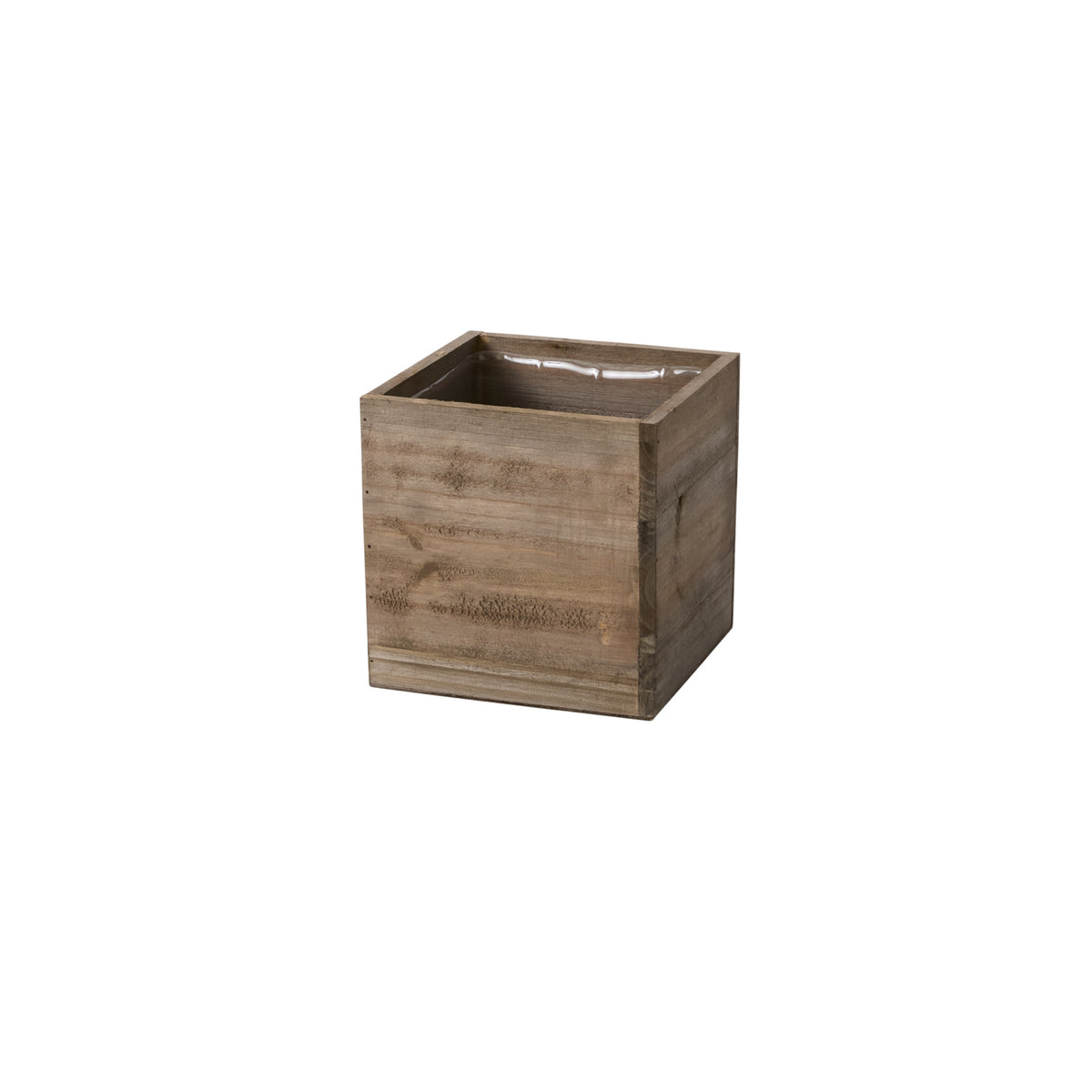 Design Shop Natural Woodland Planter Box, 7" X 7".