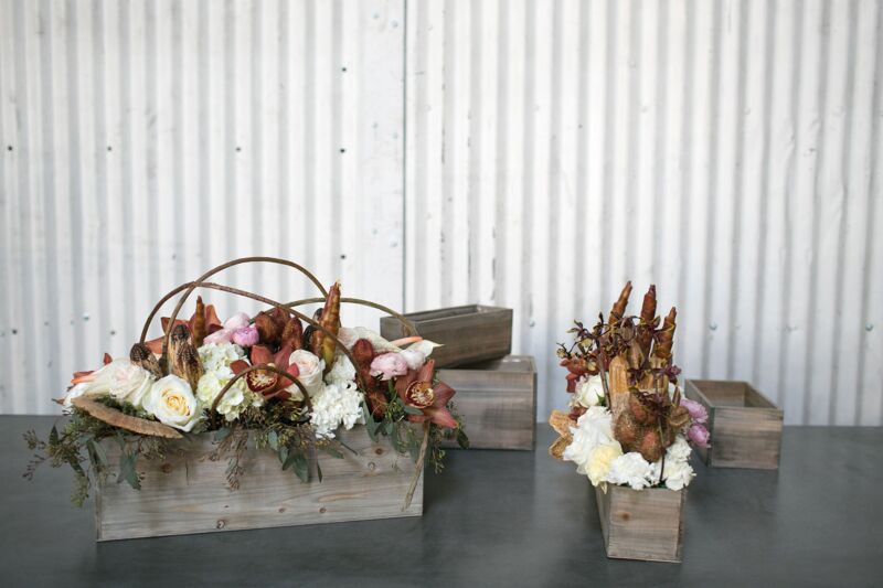 Design Shop Natural Woodland Planter, 18.25" X 5.75".