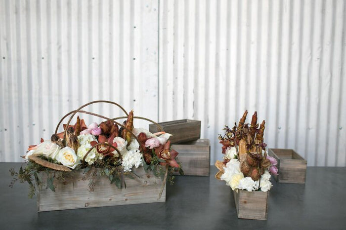 Design Shop Natural Woodland Planter, 18.25" X 5.75".