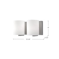 Kuzco Lighting - 70232BN - Two Light Vanity - Bridgewater - Brushed Nickel