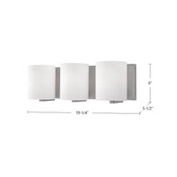 Kuzco Lighting - 70233BN - Three Light Vanity - Bridgewater - Brushed Nickel