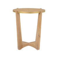 Chelsea House Ardoise Side Table - Cerused Oak