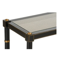 Chelsea House Conner Cane Console - Black