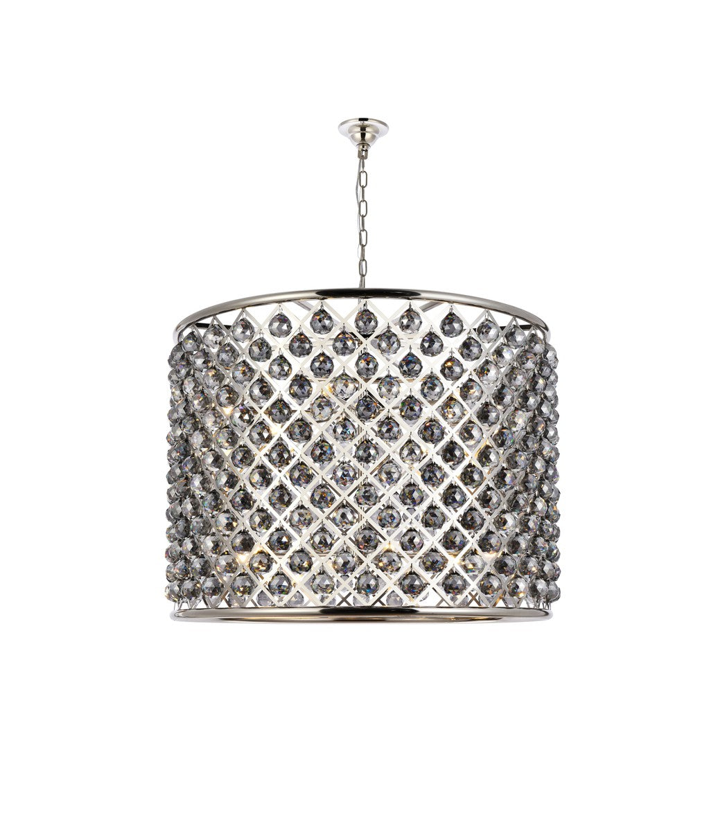 Elegant Lighting - 1206D35PN-SS/RC - 12 Light Chandelier - Madison - Polished nickel