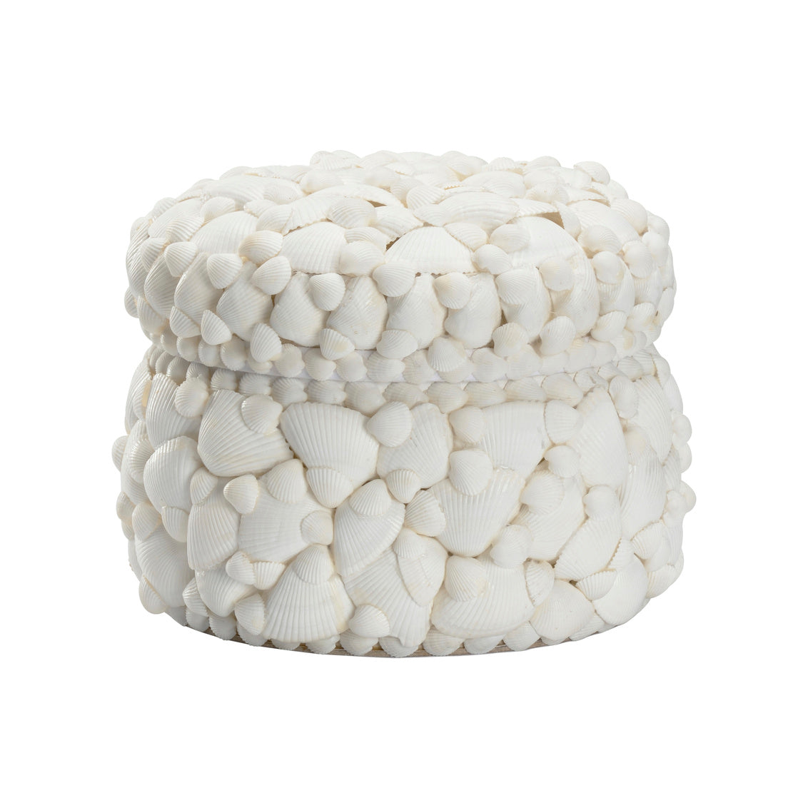 Chelsea House Round White Shell Box