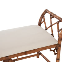 Chelsea House Chippendale Bamboo Regency Bench - Brown