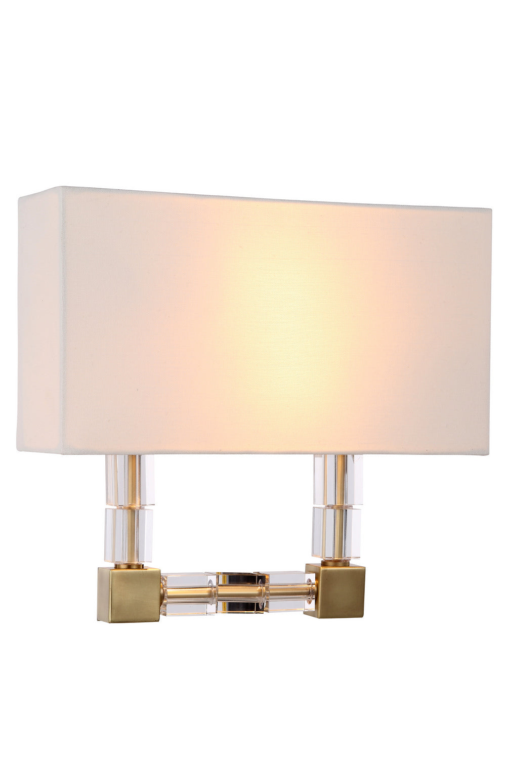 Elegant Lighting - 1461W13BB - Two Light Wall Sconce - Cristal - Burnished Brass