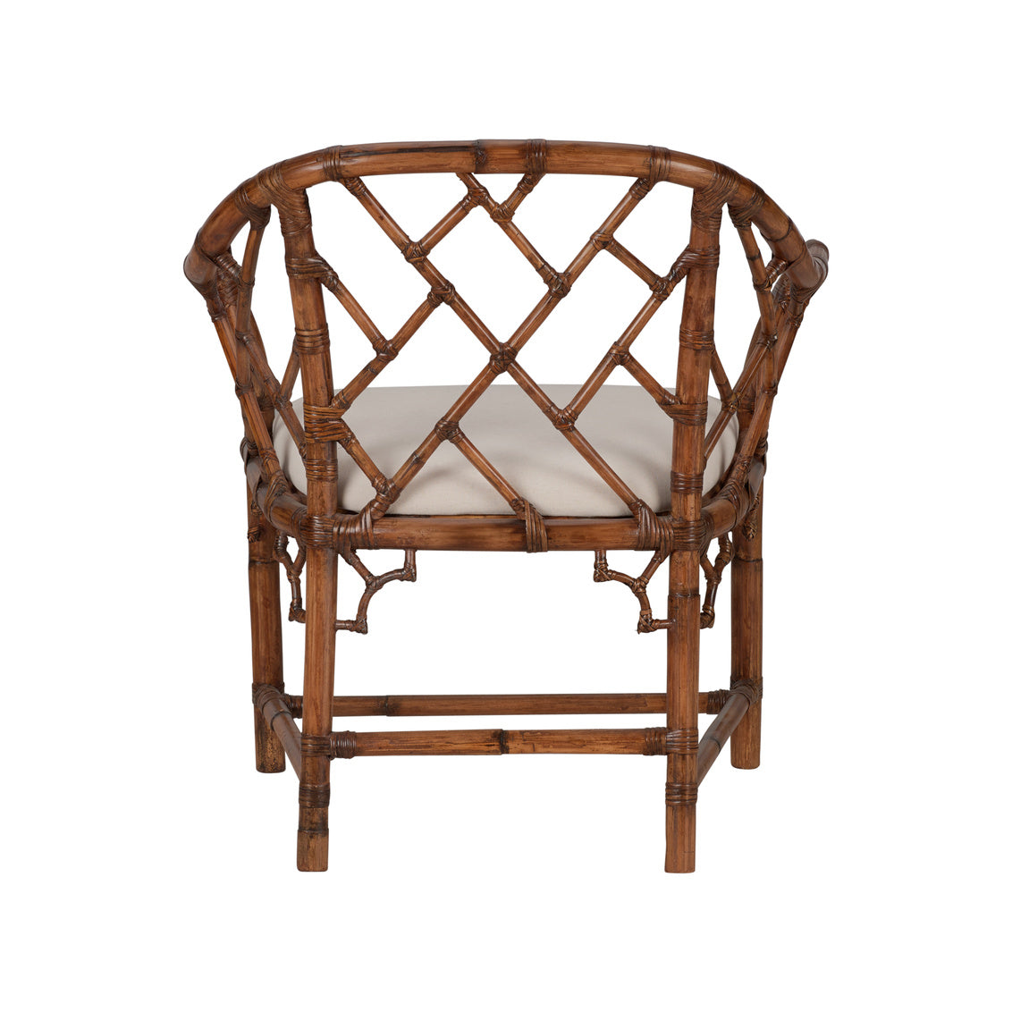 Chelsea House Chippendale Bamboo Arm Chair - Brown