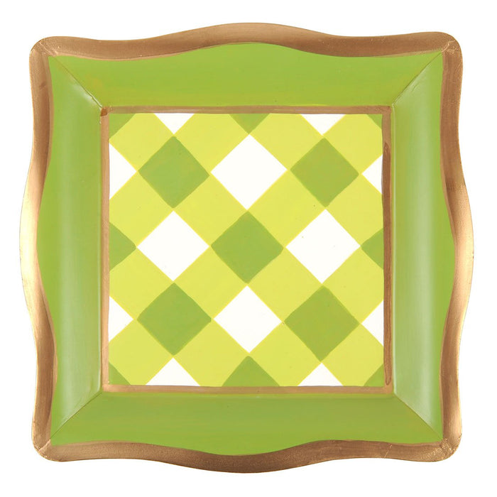 Gingham Social Tray