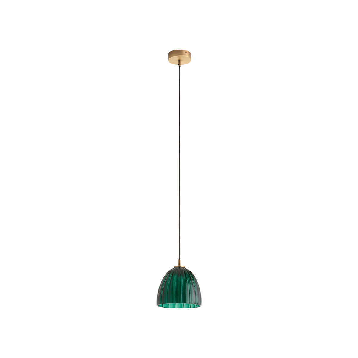 Wildwood Caterina Single Pendant - Emerald Green