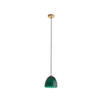Wildwood Caterina Single Pendant - Emerald Green