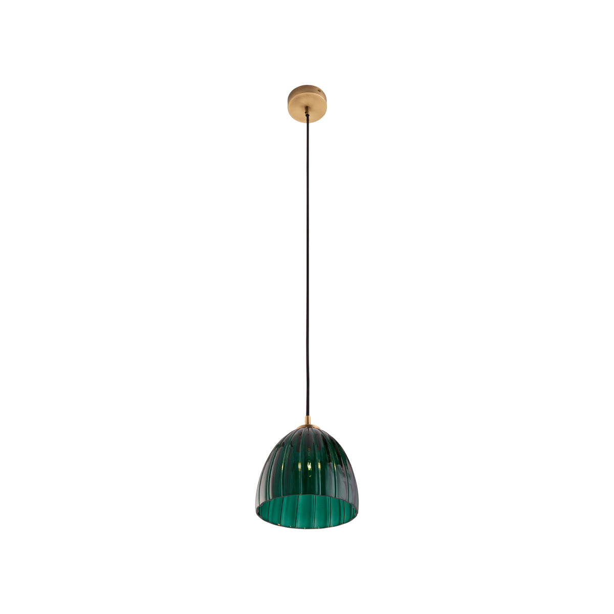 Wildwood Caterina Single Pendant - Emerald Green