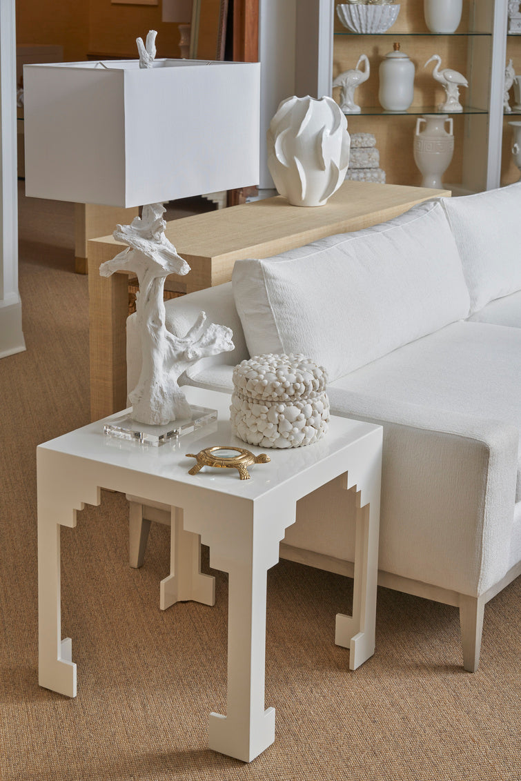 Chelsea House Cut Corner Table - White (Lg)