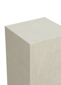 Chelsea House Raffia Pedestal - White (Sm)