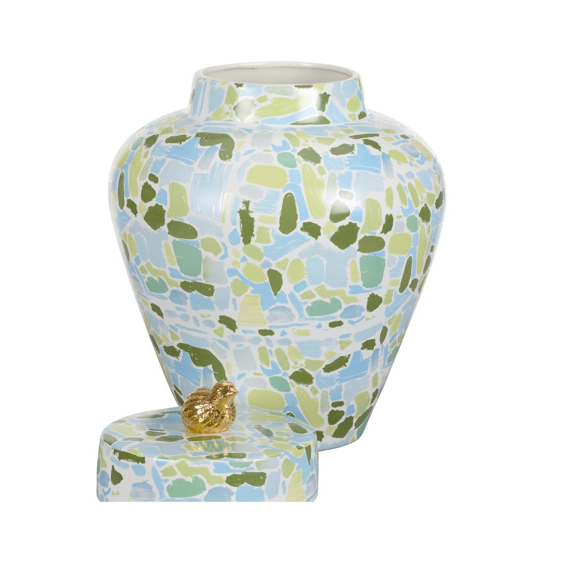 Chelsea House Lumberton Jar With Lid - Blue/Green