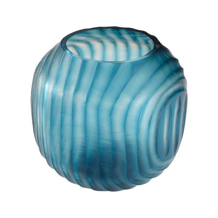 Chelsea House Swirl Vase - Small Blue