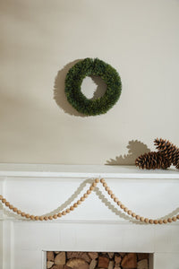 Design Shop Green Yuletide Wreath, 4.5" X 15.5".