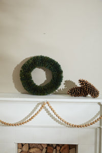 Design Shop Green Yuletide Wreath, 5" X 20.5".