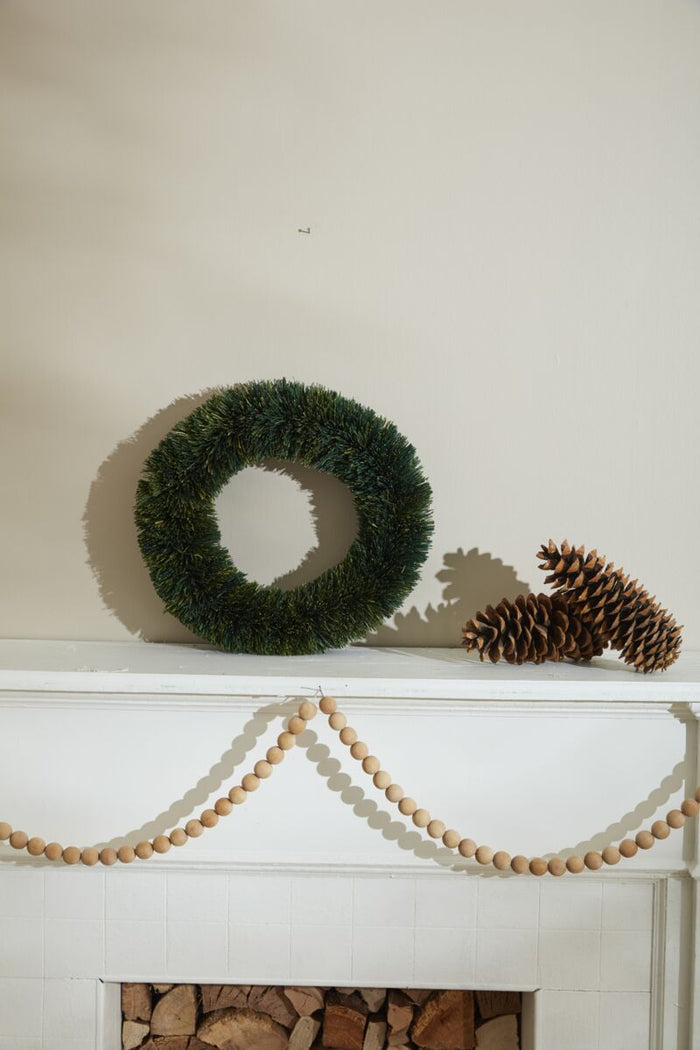 Design Shop Green Yuletide Wreath, 5" X 20.5".