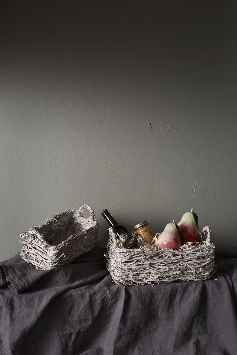 Design Shop White Spruce Planter - Set of 2, 15" X 7.5".