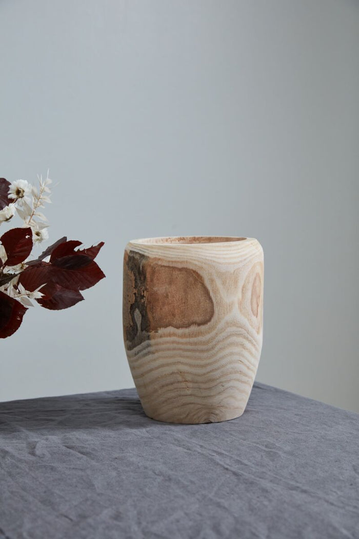 Design Shop Natural Yucca Collection Vase, 7" X 9.5"