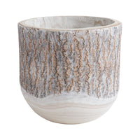 Design Shop Natural Elmwood Collection Planter, 9.5" X 11.25".
