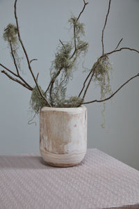 Design Shop Natural Elmwood Collection Planter, 9.5" X 11.25".