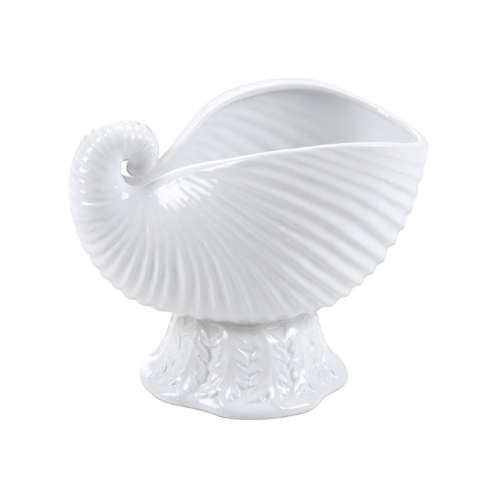 Wildwood Concha Cachepot - White